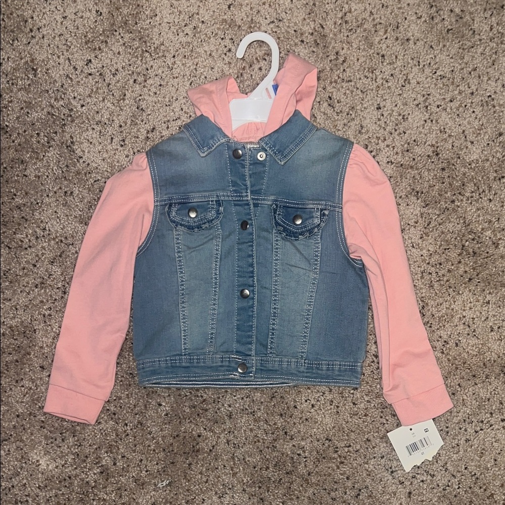 Falls Creek Denim and Pink Kids Jacket